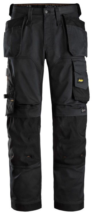 Spodnie robocze Snickers Workwear Stretch AllroundWork luźno dopasowane z workami kieszeniowymi 6251