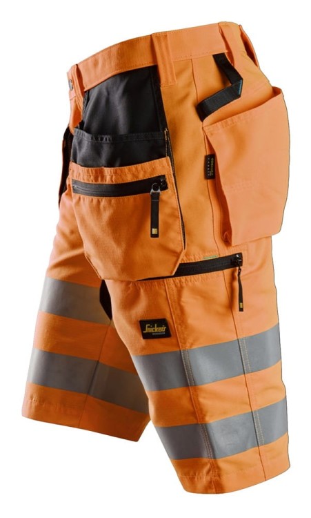 Spodnie Krótkie Odblaskowe LiteWork+ z workami kieszeniowymi Snickers Workwear 6131