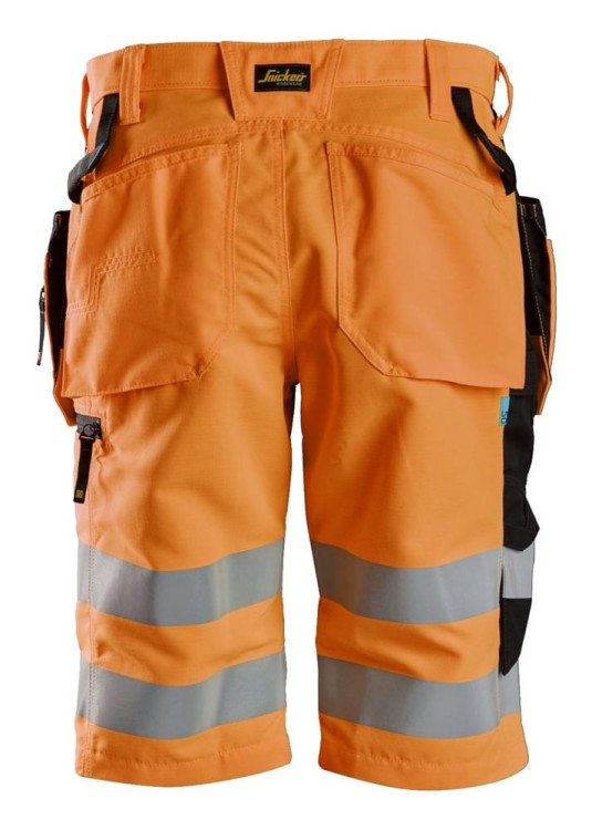 Spodnie Krótkie Odblaskowe LiteWork+ z workami kieszeniowymi Snickers Workwear 6131
