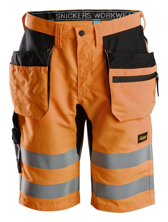 Spodnie Krótkie Odblaskowe LiteWork+ z workami kieszeniowymi Snickers Workwear 6131