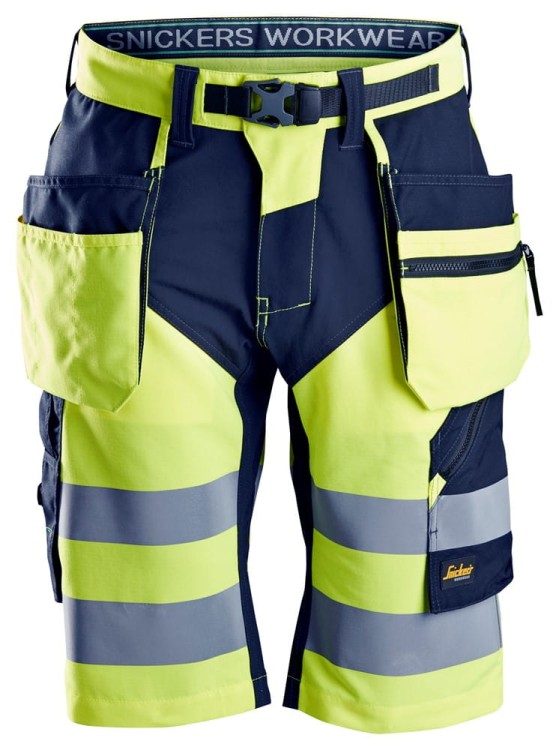 Spodnie Krótkie Odblaskowe FlexiWork+ Snickers Workwear 6933