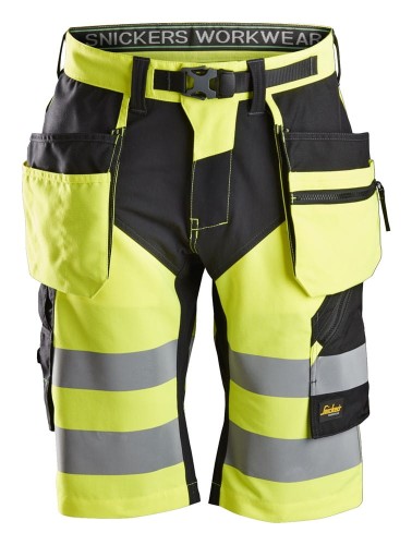 Spodnie Krótkie Odblaskowe FlexiWork+ Snickers Workwear 6933