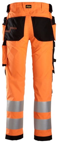 Spodnie Odblaskowe Stretch AllroundWork z workami kieszeniowymi Snickers Workwear 6243