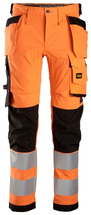 Spodnie Odblaskowe Stretch AllroundWork z workami kieszeniowymi Snickers Workwear 6243