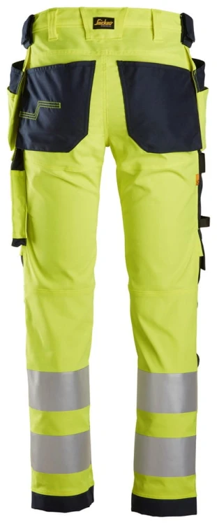 Spodnie Odblaskowe Stretch AllroundWork z workami kieszeniowymi Snickers Workwear 6243