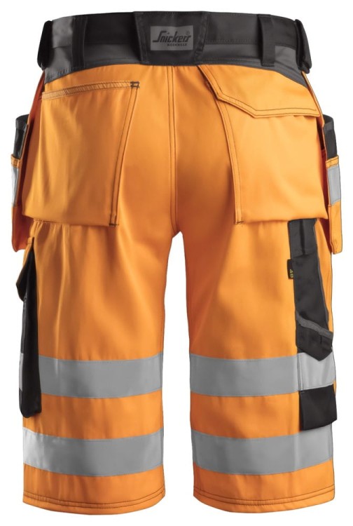 Spodnie Krótkie Odblaskowe z workami kieszeniowymi Snickers Workwear 3033