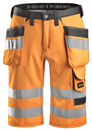 Spodnie Krótkie Odblaskowe z workami kieszeniowymi Snickers Workwear 3033