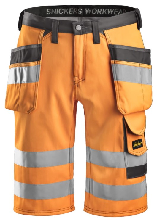 Spodnie Krótkie Odblaskowe z workami kieszeniowymi Snickers Workwear 3033