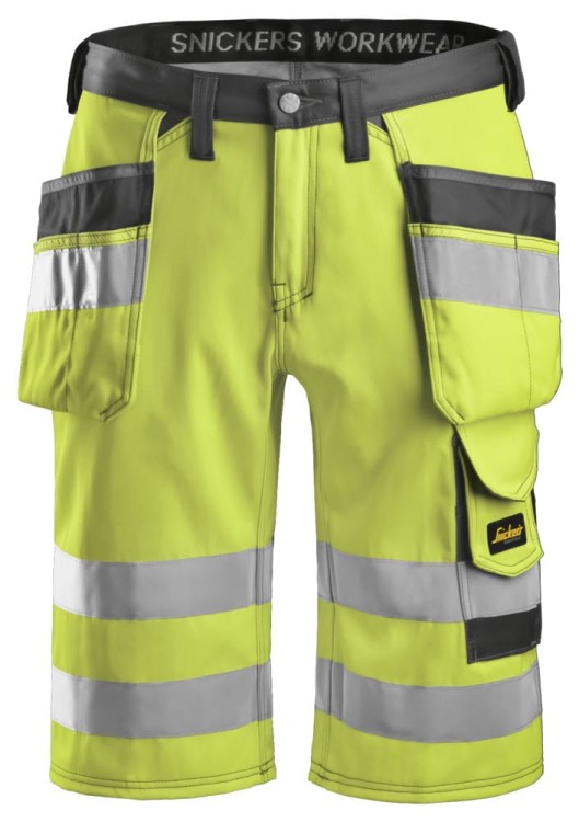 Spodnie Krótkie Odblaskowe z workami kieszeniowymi Snickers Workwear 3033