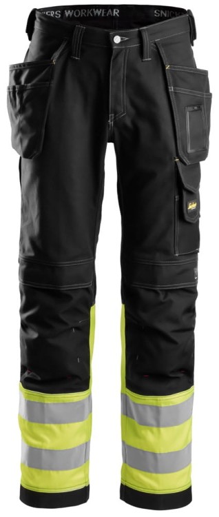 Spodnie Odblaskowe Cotton z workami kieszeniowymi Snickers Workwear 3235