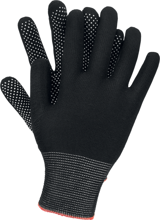 Rękawice robocze Ogrifox nakrapiane DOTUA czarny