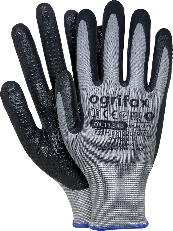 Rękawice ochronne Ogrifox PUNKTER powlekane