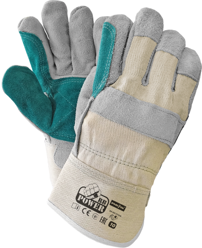 Rękawice robocze Reis Rbpower wzmacniane skórą