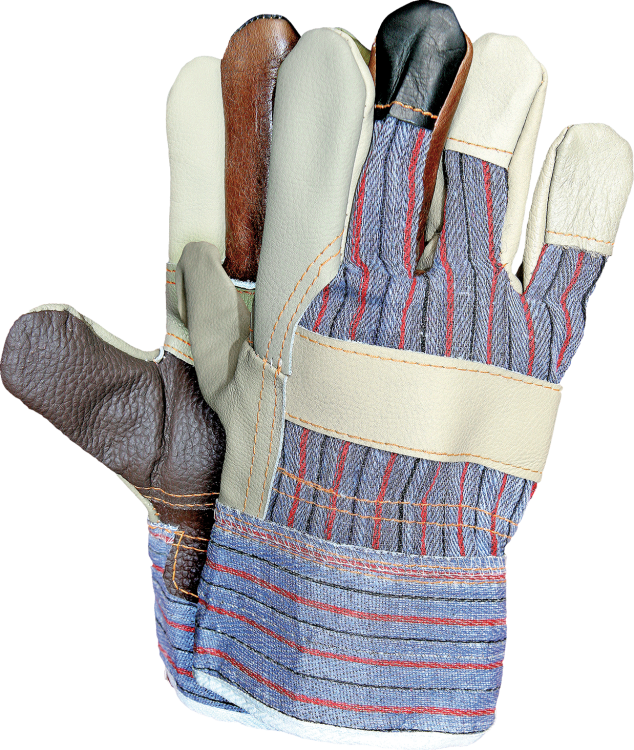 RĘKAWICE OCHRONNE WZMACNIANE SKÓRĄ RLKPAS