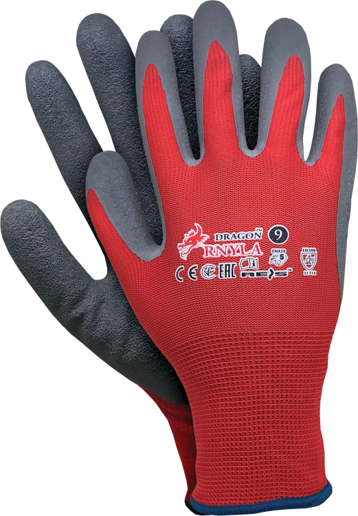 RĘKAWICE OCHRONNE RNYLA czerwony