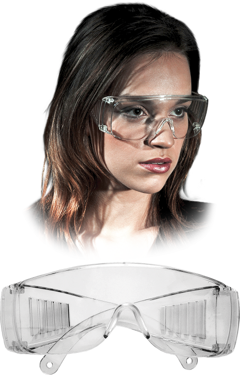Przeciwodpryskowe Okulary Ochronne REIS GOG-ICE