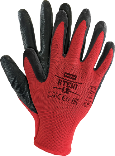 RĘKAWICE OCHRONNE RTENI czerwony