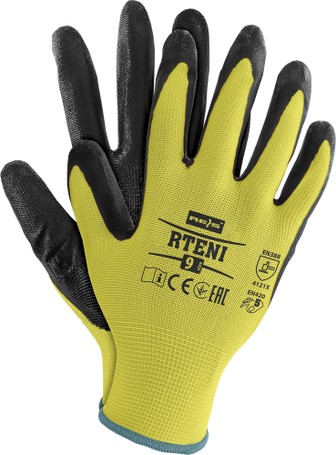 RĘKAWICE OCHRONNE RTENI żółty