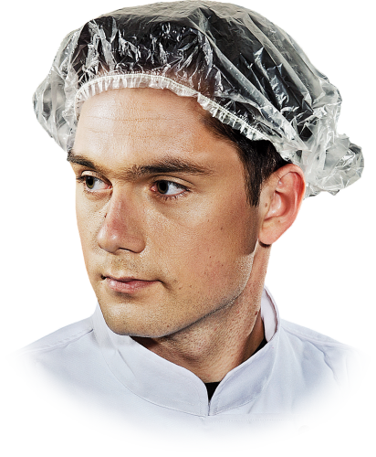 Czepek typu CLIP zakończony gumką 100szt r.UNI