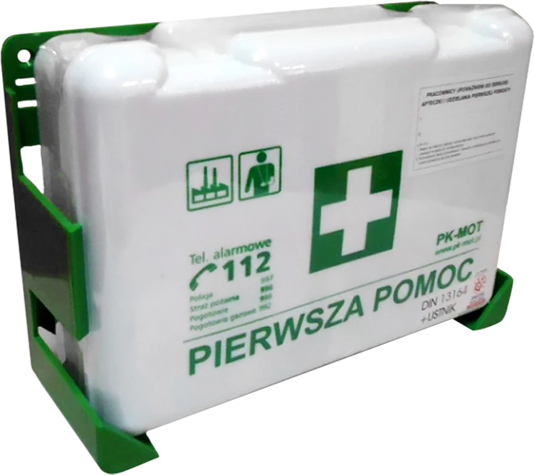 Apteczka Zakładowa Pierwszej Pomocy PK-MOT AZ z Tworzywa Sztucznego (Norma DIN 13164:2022)