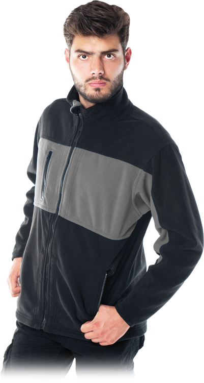 Bluza Polarowa Męska REIS DOBLE – Dzianina Polarowa 280 g/m² z Kołnierzem-Stójką