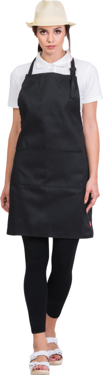 Fartuch kuchenny gastronomiczny FDIN r70x80 czarny