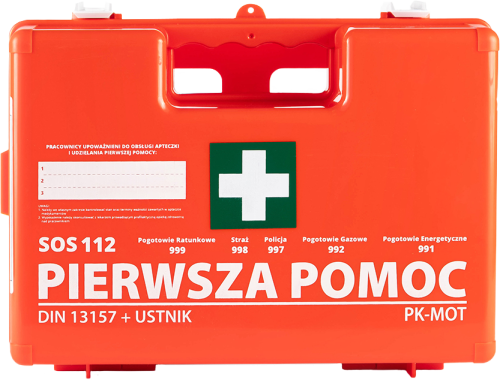 Przenośna Apteczka Zakładowa AZP100 z Uchwytem Ściennym – Niezwykle Trwałe Tworzywo ABS