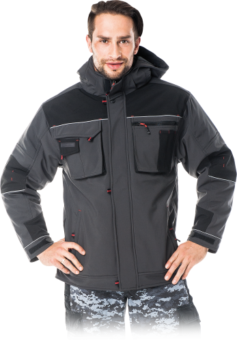 Ocieplana Kurtka SOFTSHELL LEBER &amp; HOLLMAN LH-STORM – Z Membraną TPU i Polarem 310 g/m²