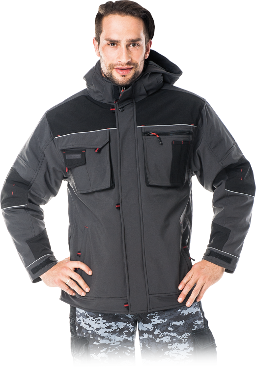 Ocieplana Kurtka SOFTSHELL LEBER &amp; HOLLMAN LH-STORM – Z Membraną TPU i Polarem 310 g/m²