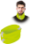 Wielofunkcyjny Komin Ostrzegawczy z Pasem Odblaskowym REIS BAND-NEON (100% Poliester, Bezszwowy)