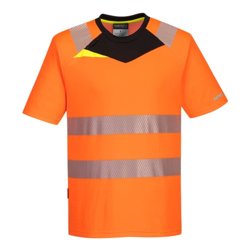 T-Shirt Ostrzegawczy Portwest DX413 (Seria DX4) – Oddychająca Koszulka Robocza Premium