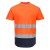 Dwukolorowy t-shirt siatkowy C395