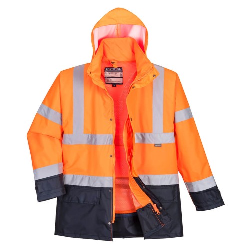 Męska Kurtka Ostrzegawcza 5 w 1 Portwest Executive S768 (300D Oxford PU, EN ISO 20471)