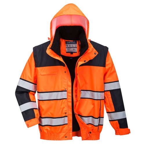 Kurtka Ostrzegawcza PORTWEST C466 Bomber 3 w 1