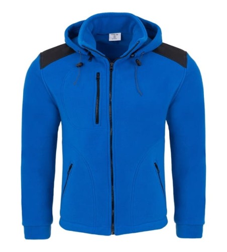 Gruba Polarowa Bluza Robocza z Kapturem FLRA 340 BUS HOOD PREMIUM (350–360 g/m²)