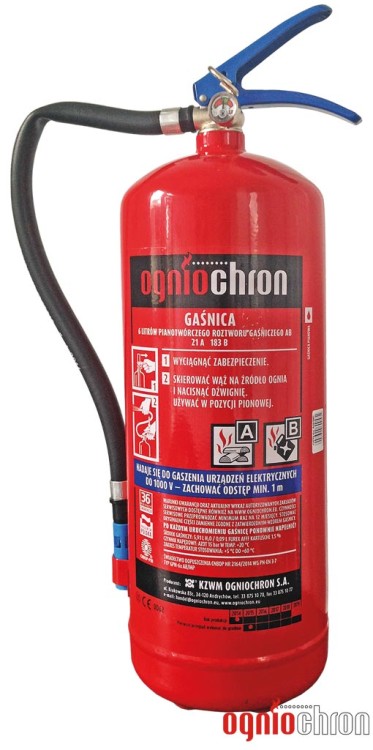 Gaśnica pianowa Ogniochron 6 kg