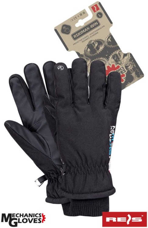 Rękawice ochronne ocieplane dedykowane do prac z ekranami dotykowymi