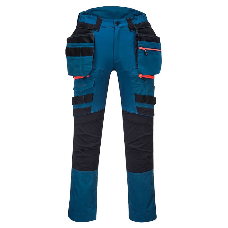 Spodnie Robocze Elastyczne Stretch DX440 z Kieszeniami Kaburowymi Portwest – Ergonomia 4X Stretch i Wzmocnienia CorePro