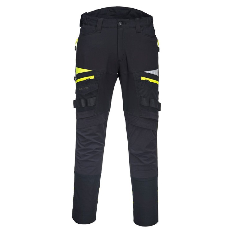 Spodnie Robocze Elastyczne Stretch DX449 Portwest – Ergonomia 4X Stretch i Wzmocnienia CorePro
