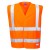 Kamizelka Ostrzegawcza Trudnopalna i Antystatyczna Portwest FR71 – Hi-Vis Klasa 2 z Włóknem Węglowym
