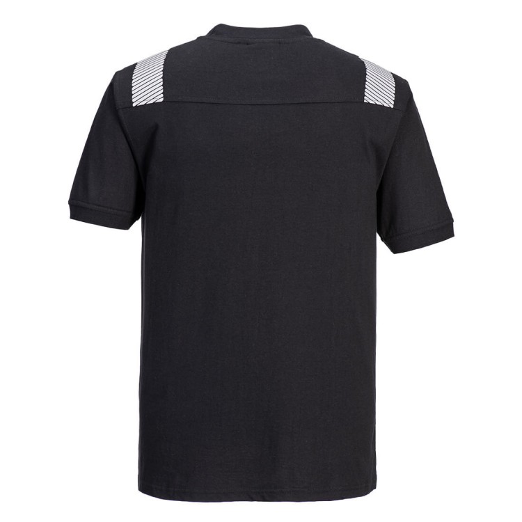 Koszulka T-shirt Trudnopalna i Antystatyczna WX3 Portwest FR712 – Z Włóknem Węglowym i Segmentową Taśmą Odblaskową