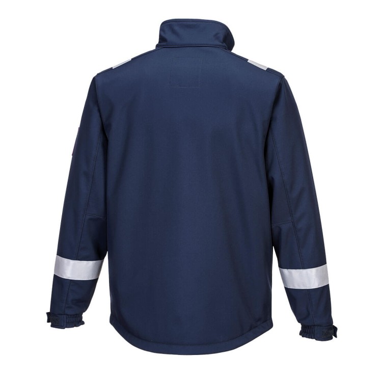 Trudnopalna Kurtka SOFTSHELL Multi-Norm Portwest Modaflame MV73 – Antystatyczna, Kwasoodporna i Łukoodporna