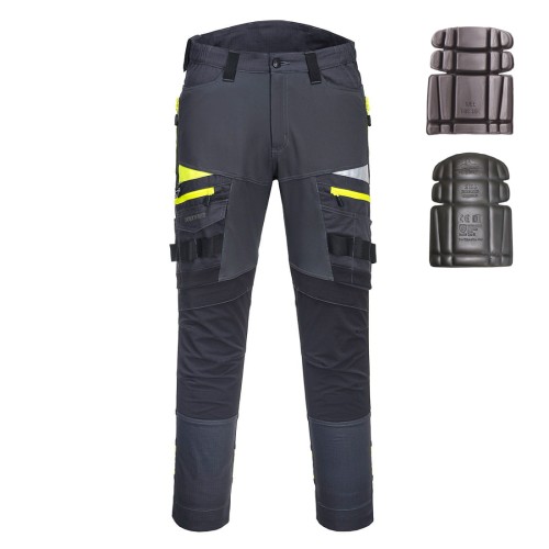 Spodnie Robocze Elastyczne Stretch DX449 Portwest – Ergonomia 4X Stretch i Wzmocnienia CorePro