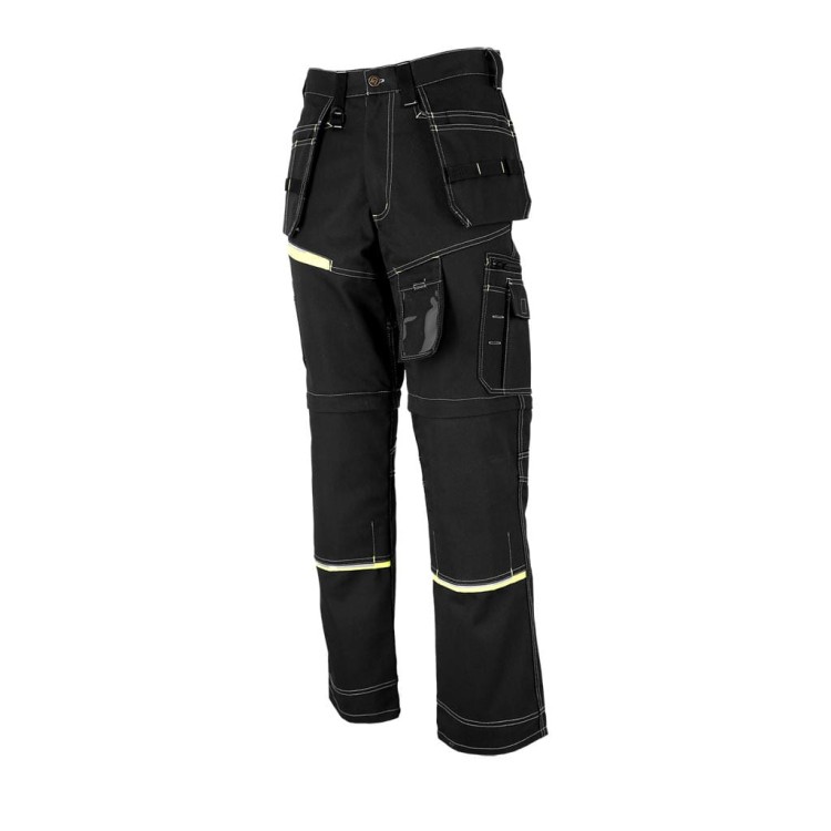 Spodnie Robocze 2w1 z Odpinanymi Nogawkami LEBER &amp; HOLLMAN LH-PEAKER – Wytrzymała Tkanina Twill 320 g/m² i Kieszenie Monterskie