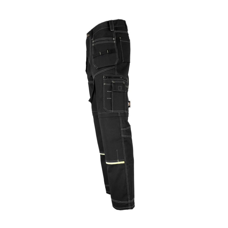 Spodnie Robocze 2w1 z Odpinanymi Nogawkami LEBER &amp; HOLLMAN LH-PEAKER – Wytrzymała Tkanina Twill 320 g/m² i Kieszenie Monterskie