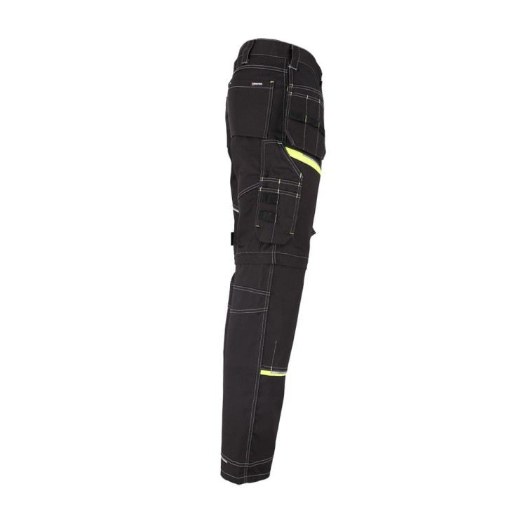 Spodnie Robocze 2w1 z Odpinanymi Nogawkami LEBER &amp; HOLLMAN LH-PEAKER – Wytrzymała Tkanina Twill 320 g/m² i Kieszenie Monterskie