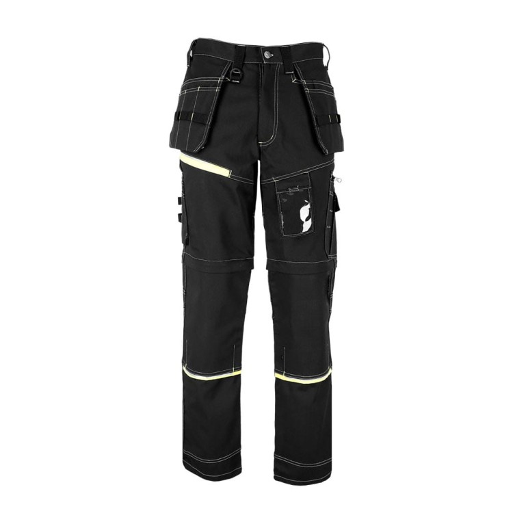 Spodnie Robocze 2w1 z Odpinanymi Nogawkami LEBER &amp; HOLLMAN LH-PEAKER – Wytrzymała Tkanina Twill 320 g/m² i Kieszenie Monterskie