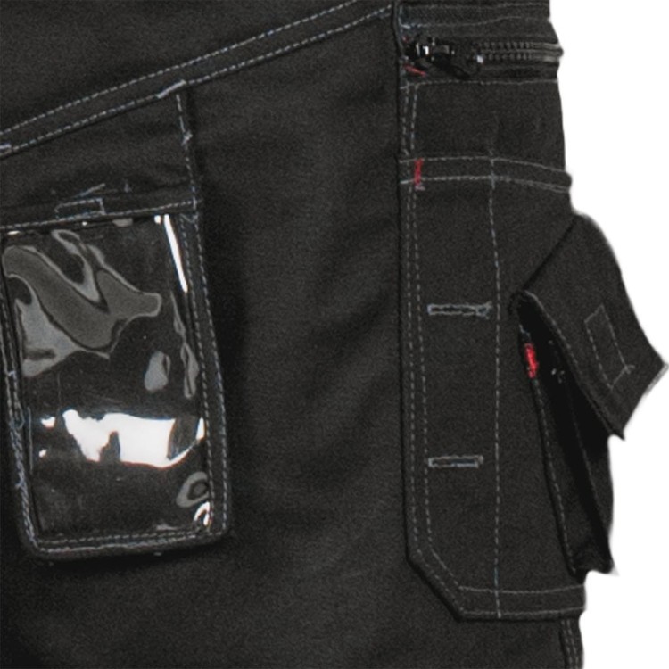 Spodnie Robocze 2w1 z Odpinanymi Nogawkami LEBER &amp; HOLLMAN LH-PEAKER – Wytrzymała Tkanina Twill 320 g/m² i Kieszenie Monterskie