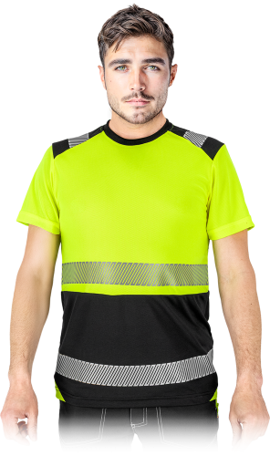 T-shirt ostrzegawczy z siateczki Reis IGUANA-TS – Ekstremalna wentylacja i widoczność HI-VIS