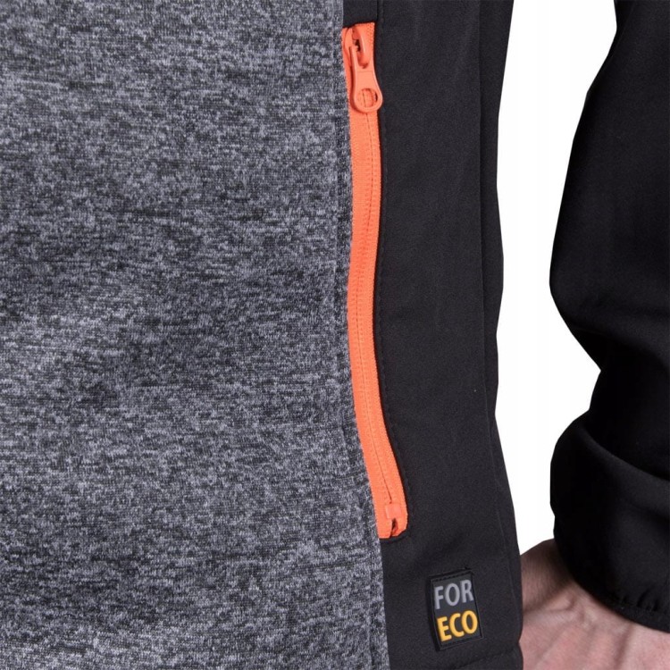 Hybrydowa Bluza Ochronna Męska – Połączenie Ciepłej Dzianiny i Softshellu Reis FORECO-S